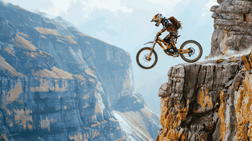 Into the Drop Zone: The Gravity-Defying Sport of Downhill